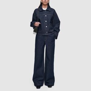 COS Wide Leg Denim Pants INDIGO Wash Brand New w Tags size 8
